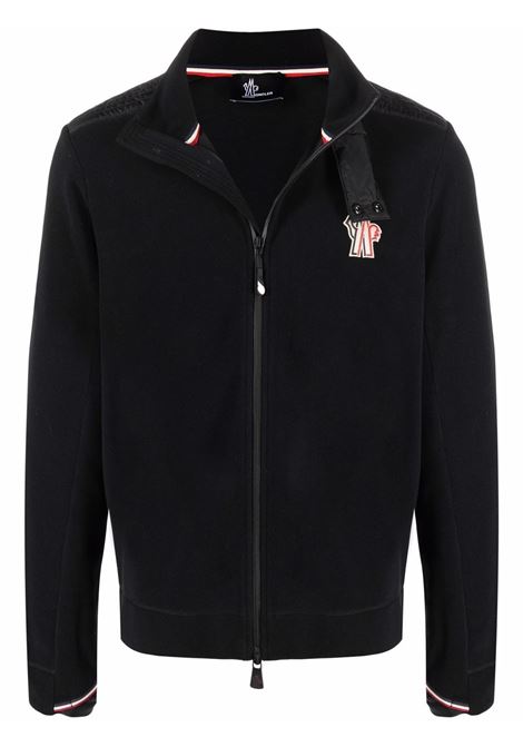 Black zip up cardigan Moncler Grenoble - men